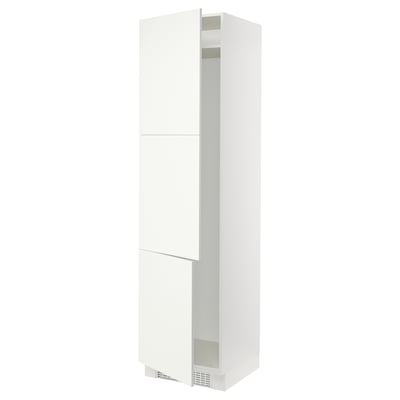 SEKTION High cabinet for fridge/freezer, white/Vallstena white, 24x24x90 "