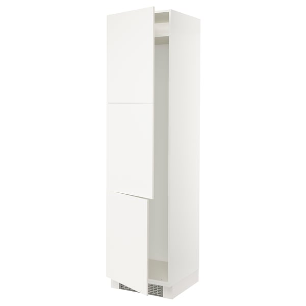 SEKTION High cabinet for fridge/freezer, white/Veddinge white, 24x24x90 "