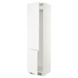 SEKTION High cabinet for fridge/freezer, white/Voxtorp matt white, 24x24x90 "