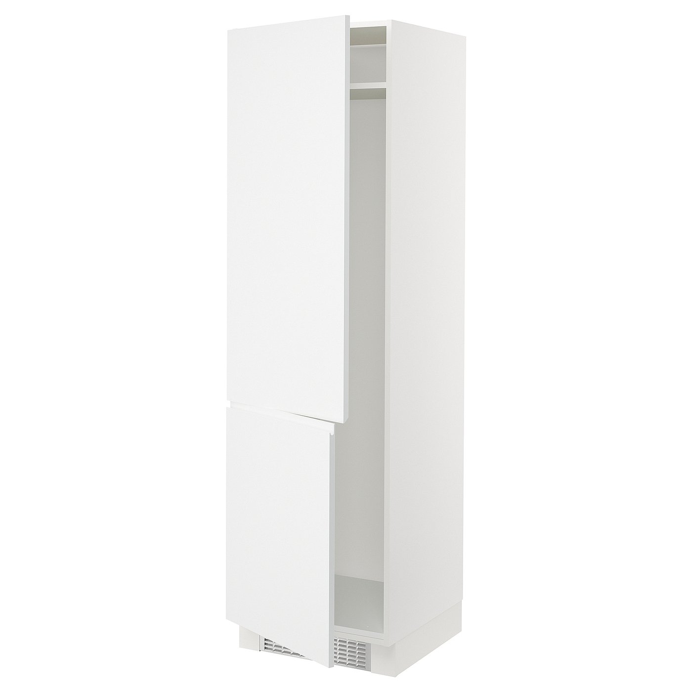 SEKTION high cabinet for fridge/freezer, white/Voxtorp matt white