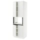 SEKTION High cabinet for micro w 4 doors, white/Axstad matt white, 30x24x90 "