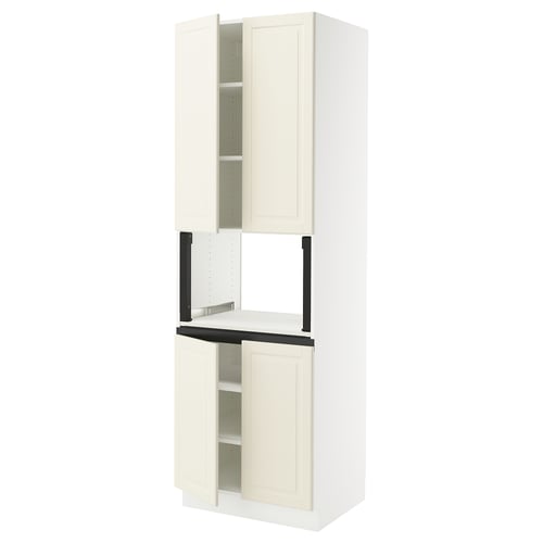 SEKTION kitchen cabinet, off-white, with bevelled edges.