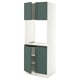 SEKTION High cabinet for oven w 4 doors, white/Aspudden dark gray-green, 30x24x80 "