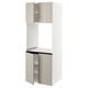 SEKTION High cabinet for oven w 4 doors, white/Stensund beige, 30x24x80 "