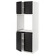 SEKTION High cabinet for oven w 4 doors, white/Upplöv matt anthracite, 30x24x80 "