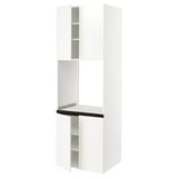SEKTION High cabinet for oven w 4 doors, white/Veddinge white, 30x24x90 "