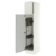 SEKTION High cabinet/pull-out int fittings, white/Aspudden light gray, 18x24x80 "