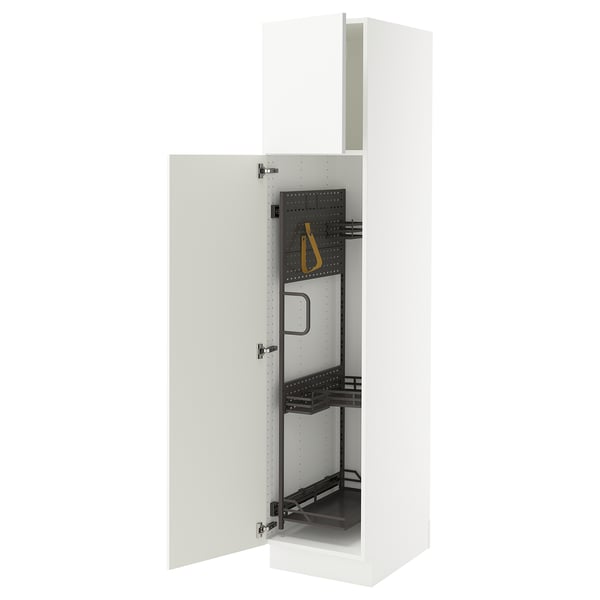 SEKTION High cabinet/pull-out int fittings, white/Ringhult white, 18x24x80 "