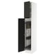 SEKTION High cabinet/pull-out int fittings, white/Upplöv matt anthracite, 15x24x90 "