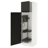 SEKTION High cabinet/pull-out int fittings, white/Upplöv matt anthracite, 24x24x80 "