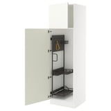 SEKTION High cabinet/pull-out int fittings, white/Vallstena white, 24x24x80 "