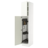 SEKTION High cabinet/pull-out int fittings, white/Vallstena white, 18x24x90 "