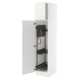 SEKTION High cabinet/pull-out int fittings, white/Voxtorp matt white, 18x24x80 "
