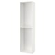 SEKTION white kitchen cabinet, tall and slim, single shelf, modern design.