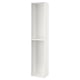 SEKTION: sleek white cabinet with single shelf, adjustable height, suitable for kitchen storage.