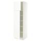 SEKTION High cabinet with shelves/2 doors, white/Aspudden matt white, 24x24x80 "