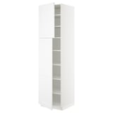 SEKTION High cabinet with shelves/2 doors, white/Axstad matt white, 24x24x90 "