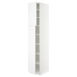 SEKTION High cabinet with shelves/2 doors, white/Axstad matt white, 18x24x90 "