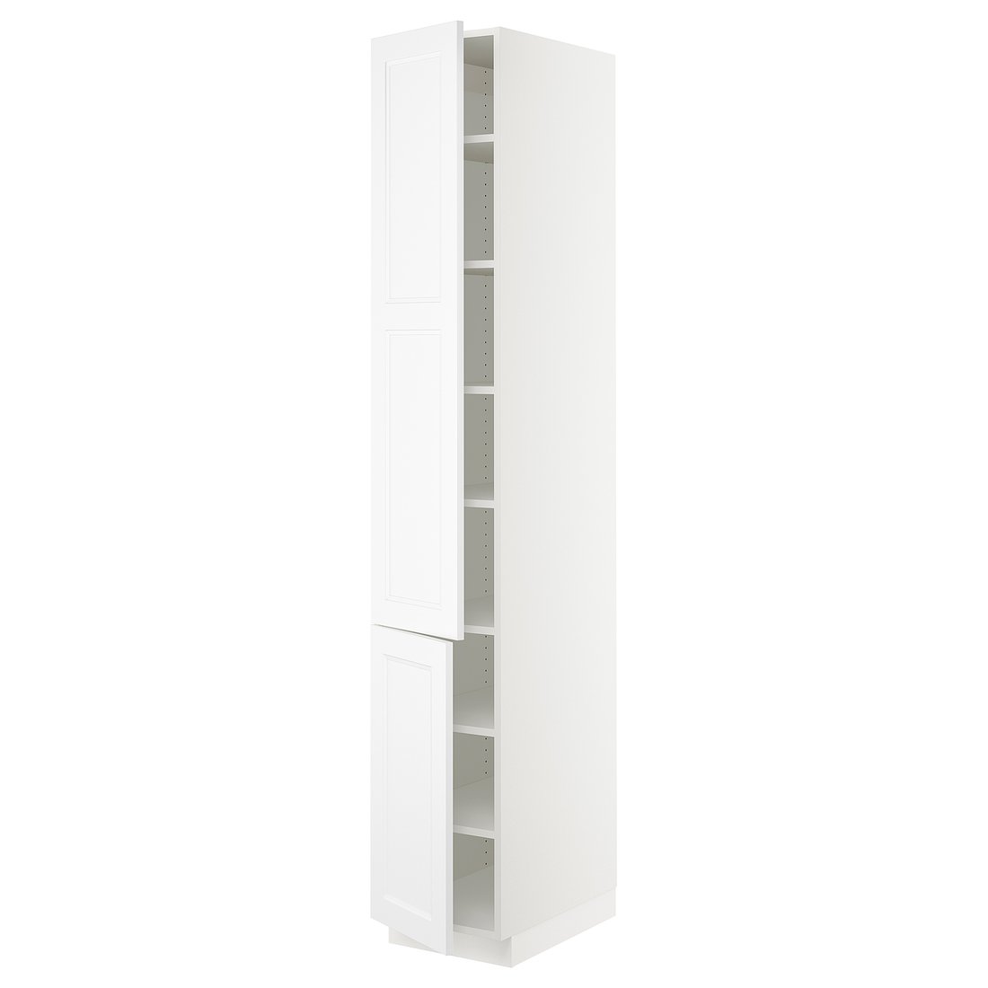 SEKTION High with shelves/2 doors, white, Axstad matt white