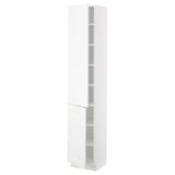 SEKTION High cabinet with shelves/2 doors, white/Axstad matt white, 15x15x80 "