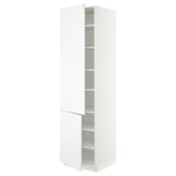 SEKTION High cabinet with shelves/2 doors, white/Axstad matt white, 24x24x90 "
