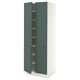 SEKTION High cabinet with shelves/4 doors, white/Aspudden dark gray-green, 30x24x80 "