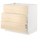 SEKTION / MAXIMERA Base cab f cktp/int extractor w drw, white/Askersund light ash effect, 36x24x30 "