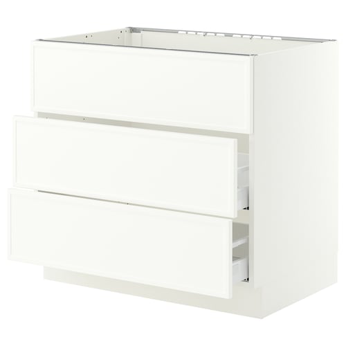 SEKTION / MAXIMERA Base cab f cktp/int extractor w drw, white/Aspudden matt white, 36x24x30 "