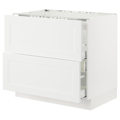 SEKTION / MAXIMERA Base cab f cktp/int extractor w drw, white/Axstad matt white, 36x24x30 "