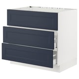 SEKTION / MAXIMERA Base cab f cktp/int extractor w drw, white Axstad/matte blue, 36x24x30 "