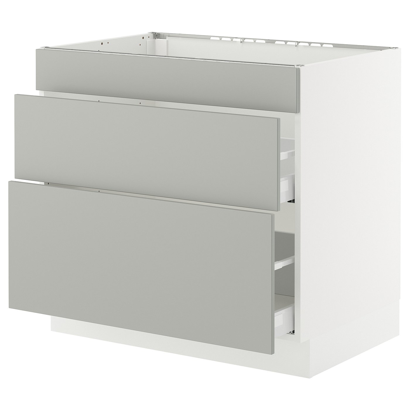SEKTION / MAXIMERA, Base cab f cktp/int extractor w drw, white/Havstorp light gray