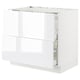 SEKTION / MAXIMERA Base cab f cktp/int extractor w drw, white/Ringhult white, 36x24x30 "