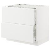 SEKTION / MAXIMERA Base cab f cktp/int extractor w drw, white/Voxtorp matt white, 36x24x30 "