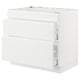 SEKTION / MAXIMERA Base cab f cktp/int extractor w drw, white/Voxtorp matt white, 36x24x30 "
