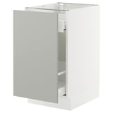 SEKTION / MAXIMERA Base cab f recycling/1 door, white/Havstorp light gray, 18x24x30 "