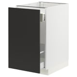 SEKTION / MAXIMERA Base cab f recycling/1 door, white/Nickebo matt anthracite, 18x24x30 "