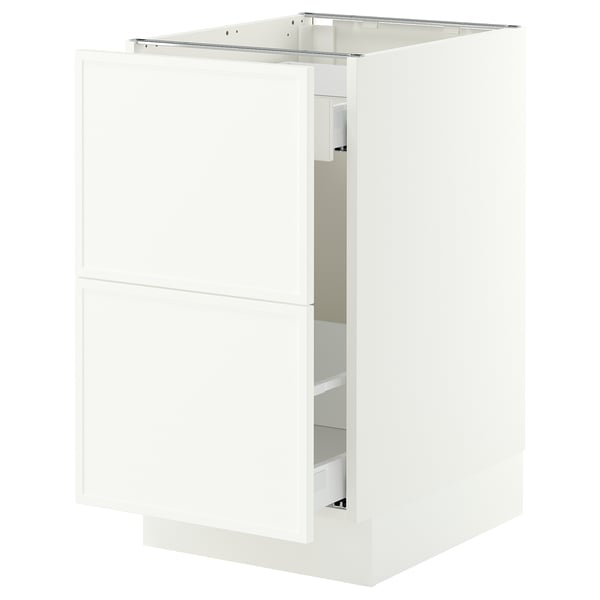 SEKTION / MAXIMERA Base cab f recycling/2 fronts, white/Aspudden matt white, 18x24x30 "