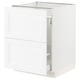 SEKTION / MAXIMERA Base cab f recycling/2 fronts, white Enköping/white wood effect, 24x24x30 "