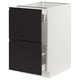 SEKTION / MAXIMERA Base cab f recycling/2 fronts, white/Upplöv matt anthracite, 18x24x30 "