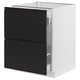 SEKTION / MAXIMERA Base cab f recycling/2 fronts, white/Upplöv matt anthracite, 24x24x30 "