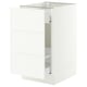 SEKTION / MAXIMERA Base cab f recycling/3 fronts, white/Aspudden matt white, 18x24x30 "
