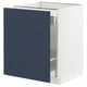 SEKTION / MAXIMERA Base cab f recycling/3 fronts, white Axstad/matte blue, 24x24x30 "