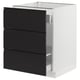 SEKTION / MAXIMERA Base cab f recycling/3 fronts, white/Upplöv matt anthracite, 24x24x30 "