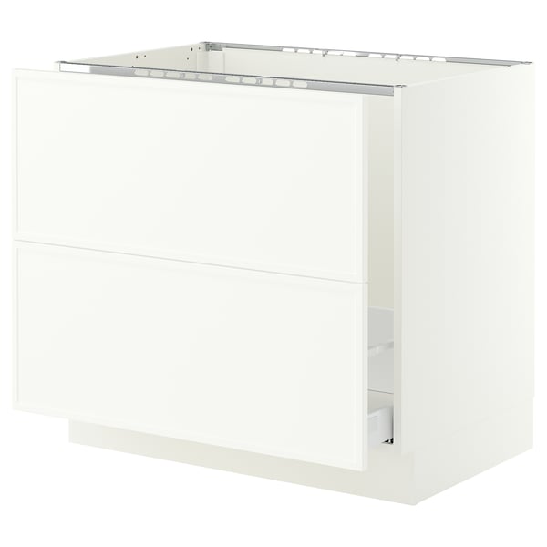SEKTION / MAXIMERA Base cab f sink/recycling/2 fronts, white/Aspudden matt white, 36x24x30 "