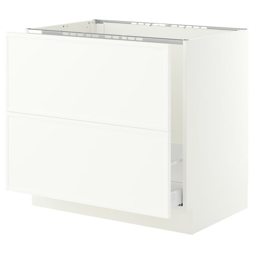 SEKTION / MAXIMERA Base cab f sink/recycling/2 fronts, white/Aspudden matt white, 36x24x30 "