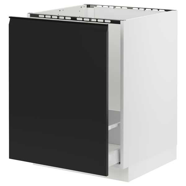 SEKTION / MAXIMERA Base cab f sink/recycling, white/Upplöv matt anthracite, 24x24x30 "