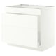SEKTION / MAXIMERA Base cab f sink/waste sort/3 fronts, white/Aspudden matt white, 36x24x30 "