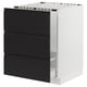 SEKTION / MAXIMERA Base cab f sink/waste sort/3 fronts, white/Upplöv matt anthracite, 24x24x30 "