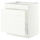 SEKTION / MAXIMERA Base cab f sink/waste sort/4 fronts, white/Aspudden matt white, 30x24x30 "
