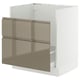 SEKTION / MAXIMERA Base cab f TALLSJÖN sink, white/Voxtorp high-gloss dark grey-brown, 30x24x30 "